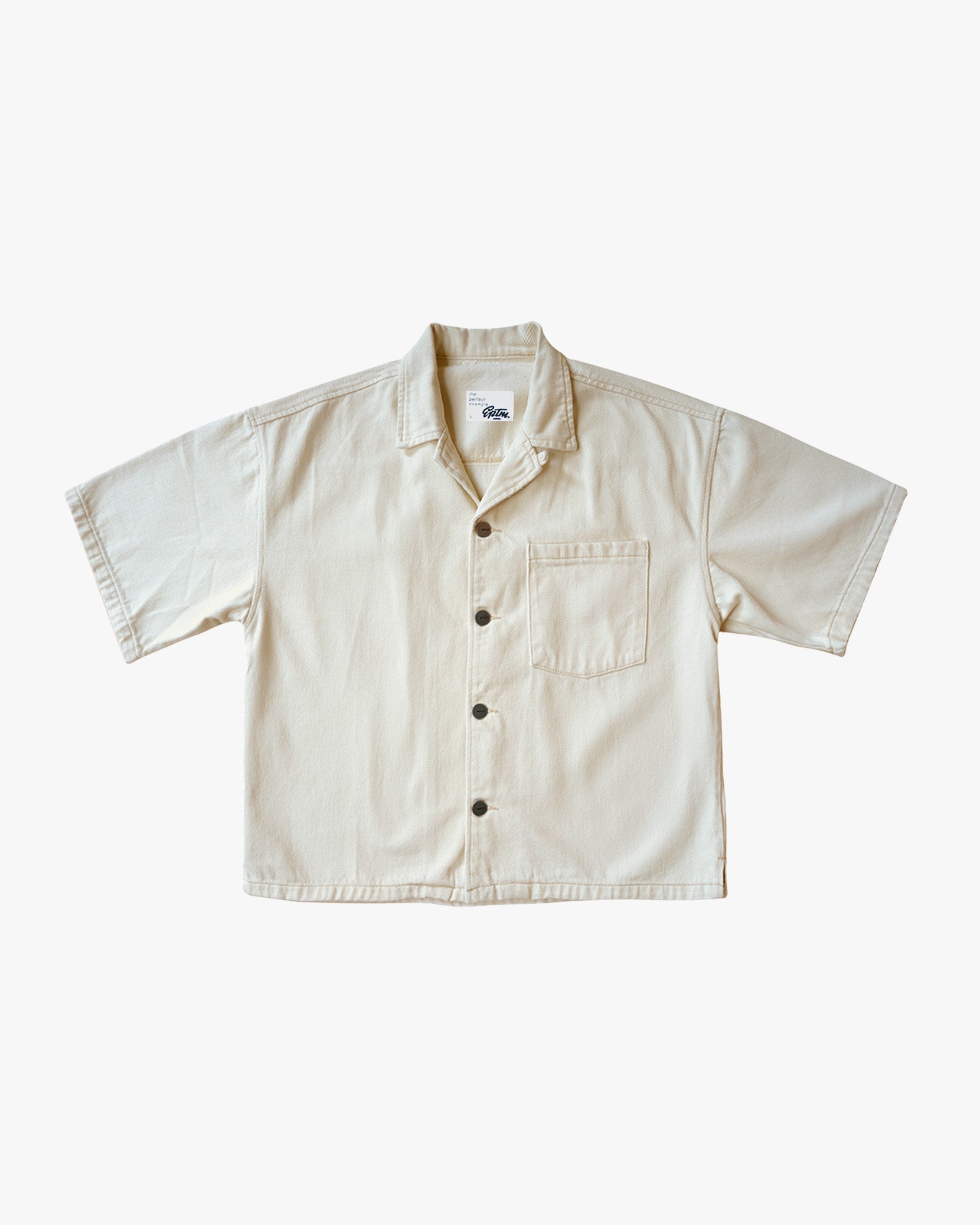 EPTM BOXY TWILL SHIRT - CREAM