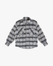 EPTM BIG N TALL SIDE SLIT FLANNEL-CHARCOAL