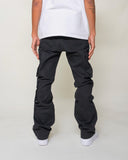 EPTM CLEAN POCKET FLARE PANTS - BLACK