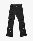 EPTM CLEAN POCKET FLARE PANTS - BLACK