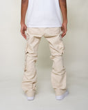 EPTM CLEAN POCKET FLARE PANTS - CREAM