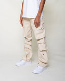 EPTM CLEAN POCKET FLARE PANTS - CREAM