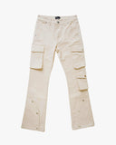 EPTM CLEAN POCKET FLARE PANTS - CREAM