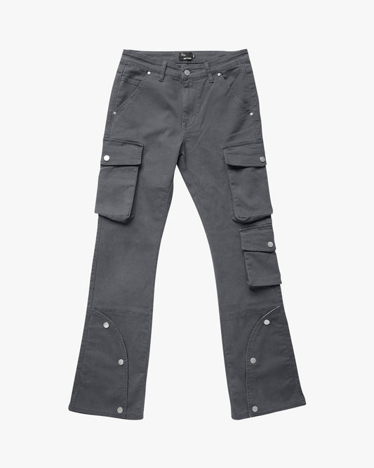 EPTM CLEAN POCKET FLARE PANTS - GREY