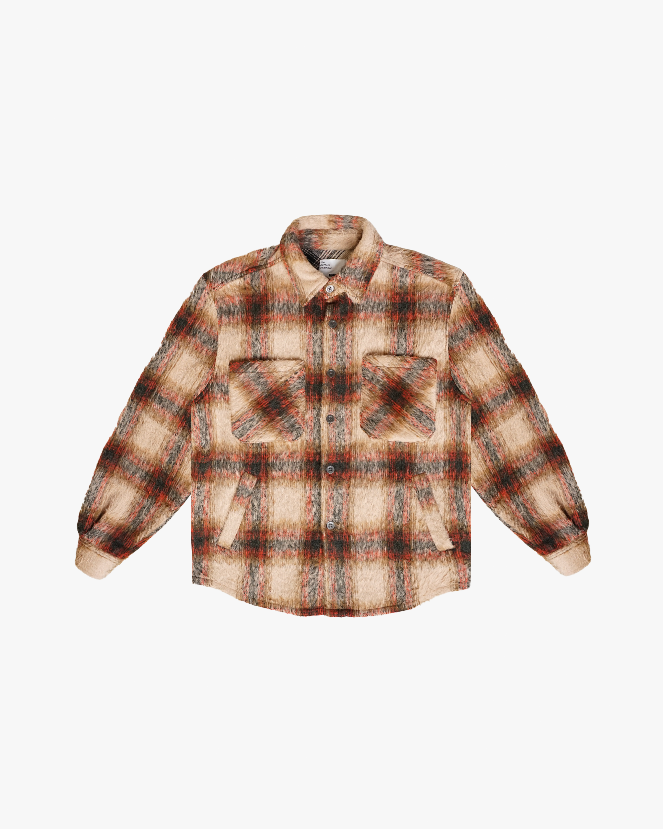 EPTM BIG N TALL SIDE SLIT FLANNEL-COFFEE