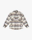 EPTM BIG N TALL SIDE SLIT FLANNEL-CREAM