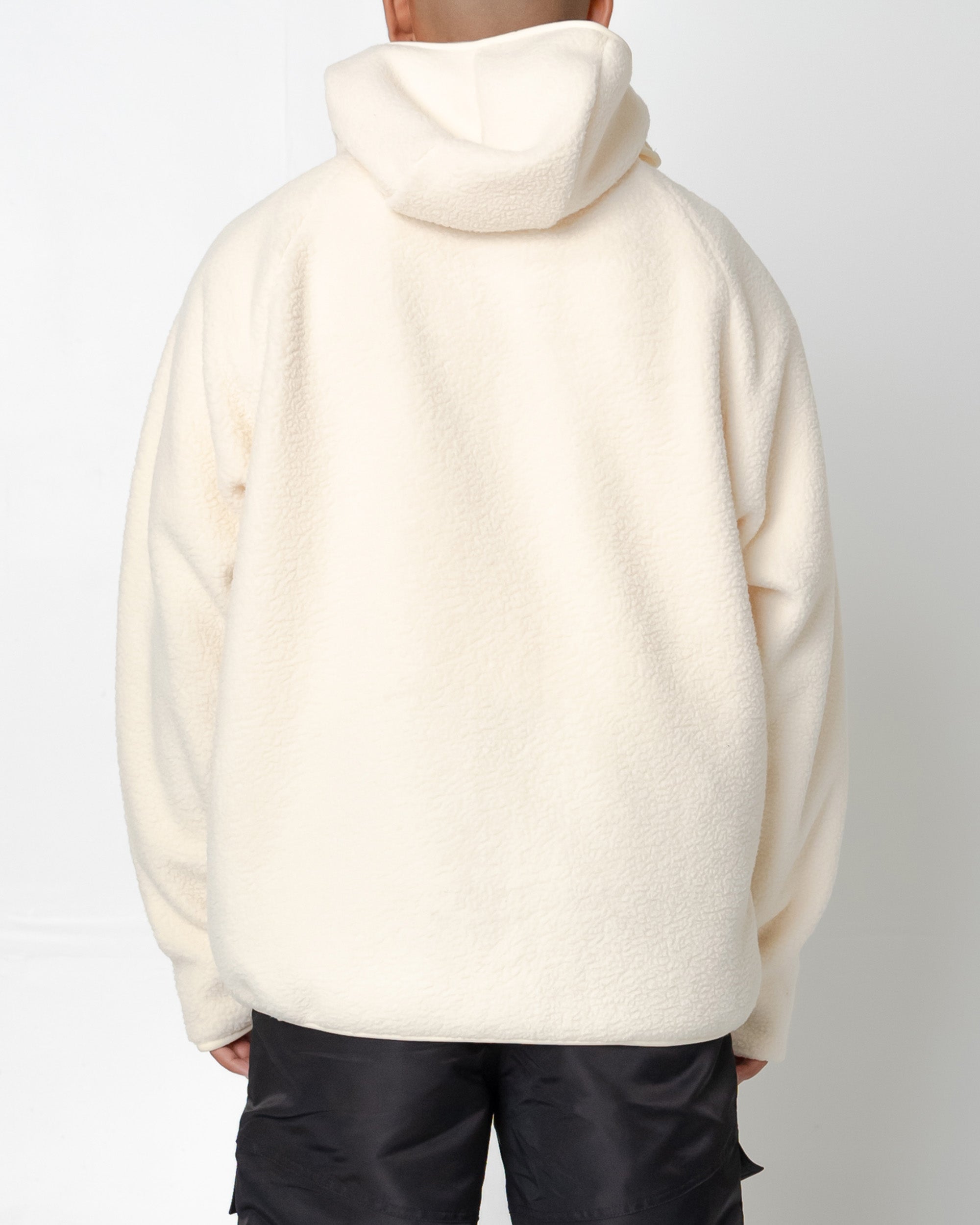 EPTM BALACLAVA SHERPA HOODIE-CREAM