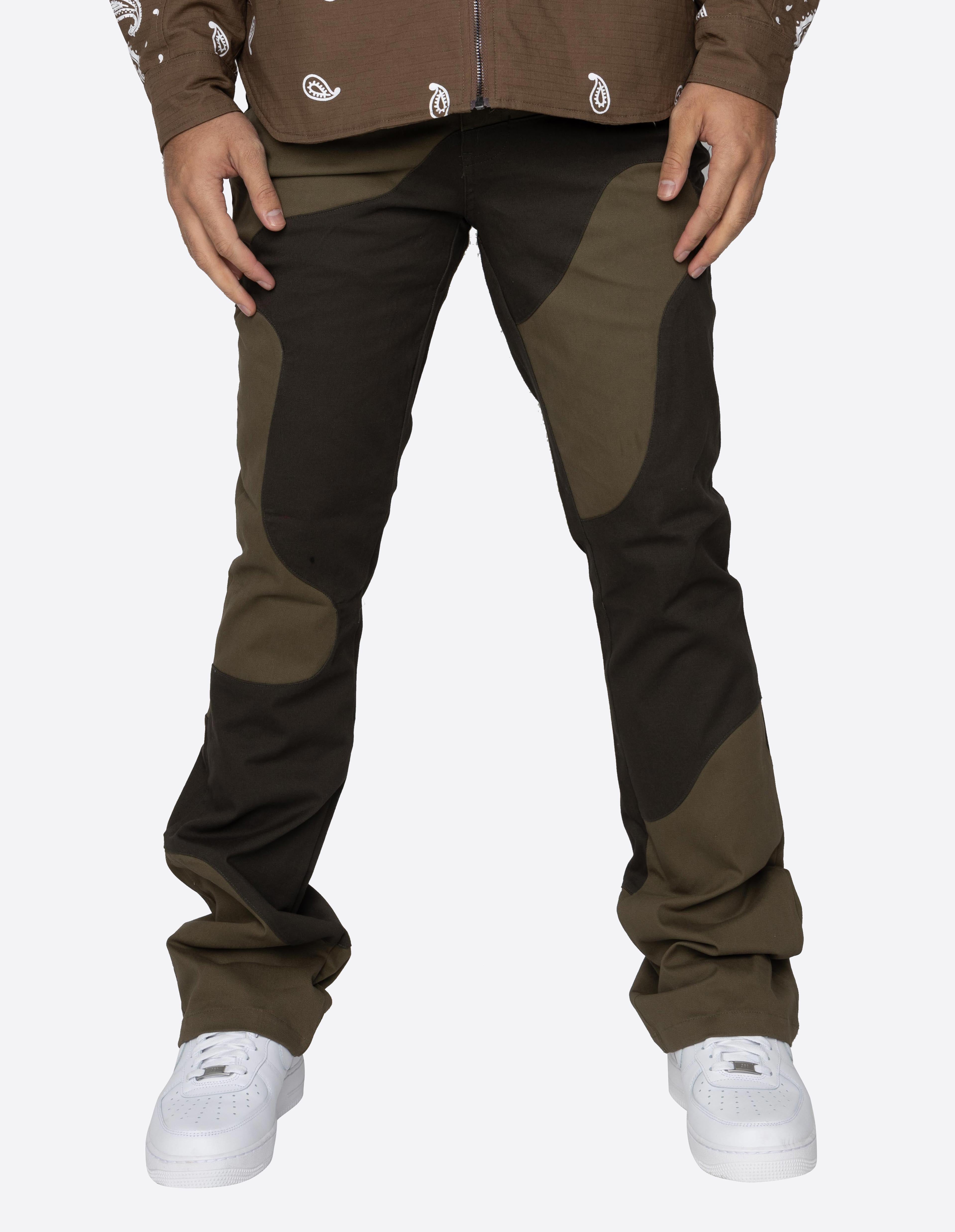 DAVE EAST MARBLE PANTS-OLIVE/OLIVE