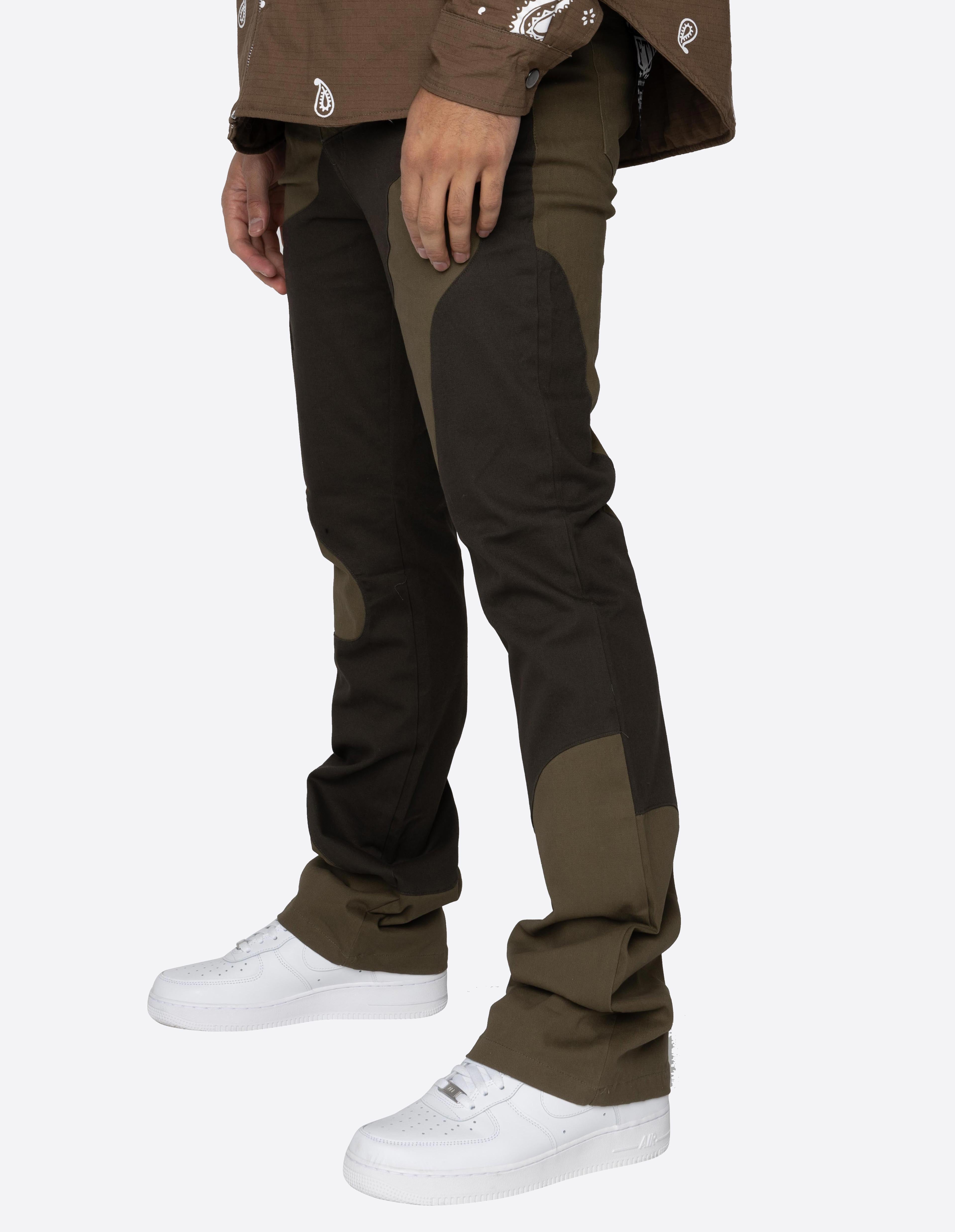 DAVE EAST MARBLE PANTS-OLIVE/OLIVE