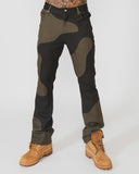 DAVE EAST MARBLE PANTS-OLIVE/OLIVE