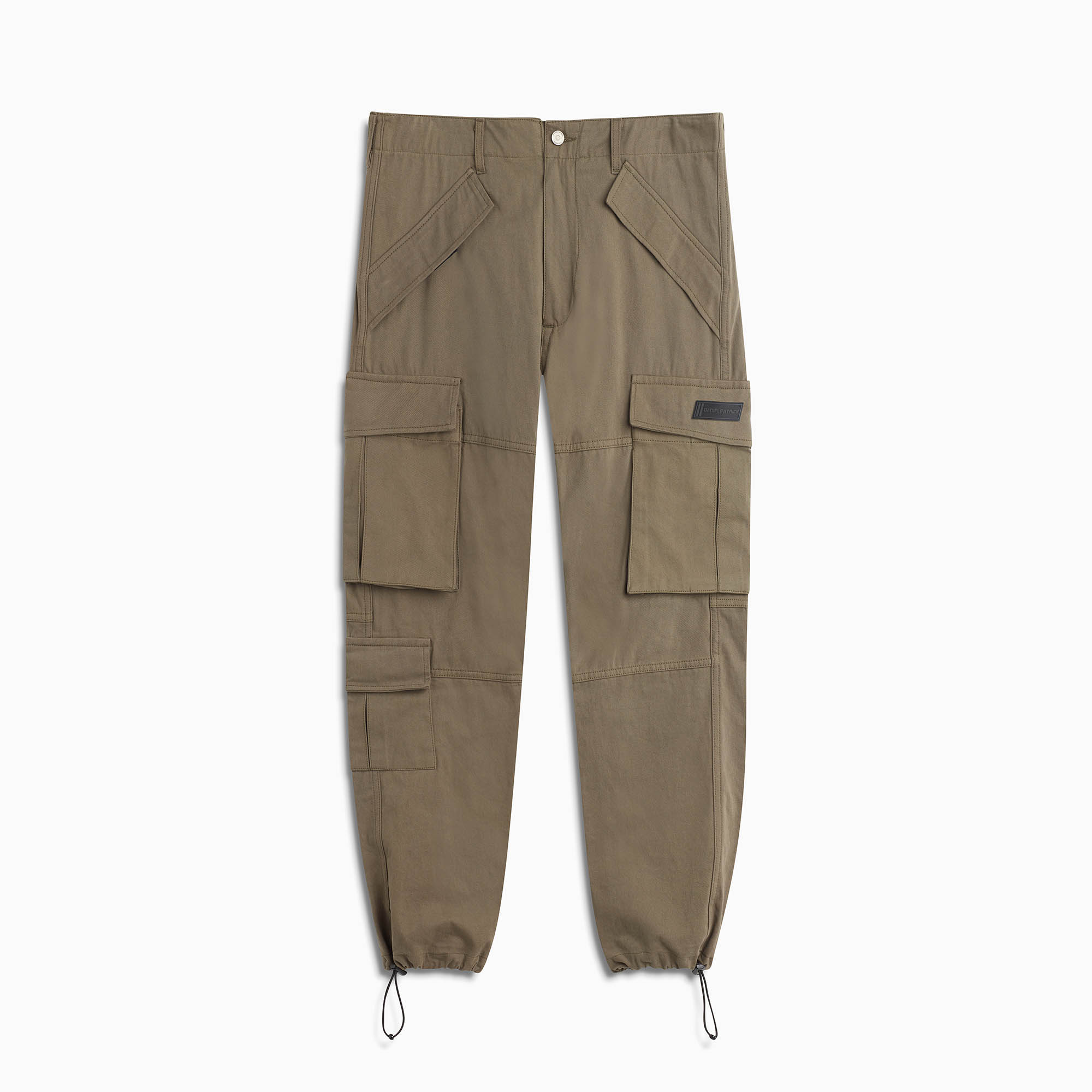 7 pocket cargo / washed olive twill