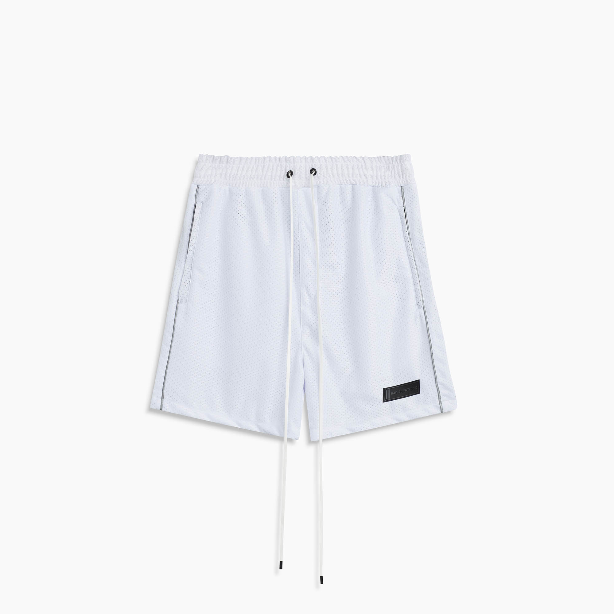 b-ball mesh gym short / white + 3M