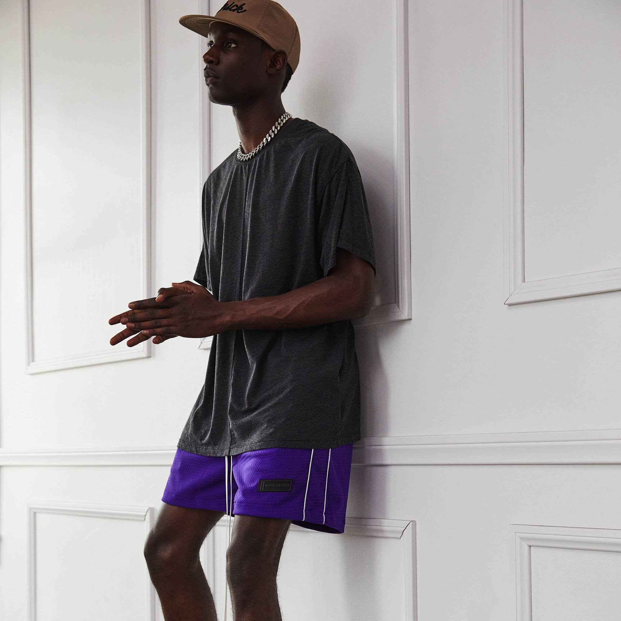 b-ball mesh gym short / ultra violet + 3M