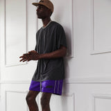 b-ball mesh gym short / ultra violet + 3M