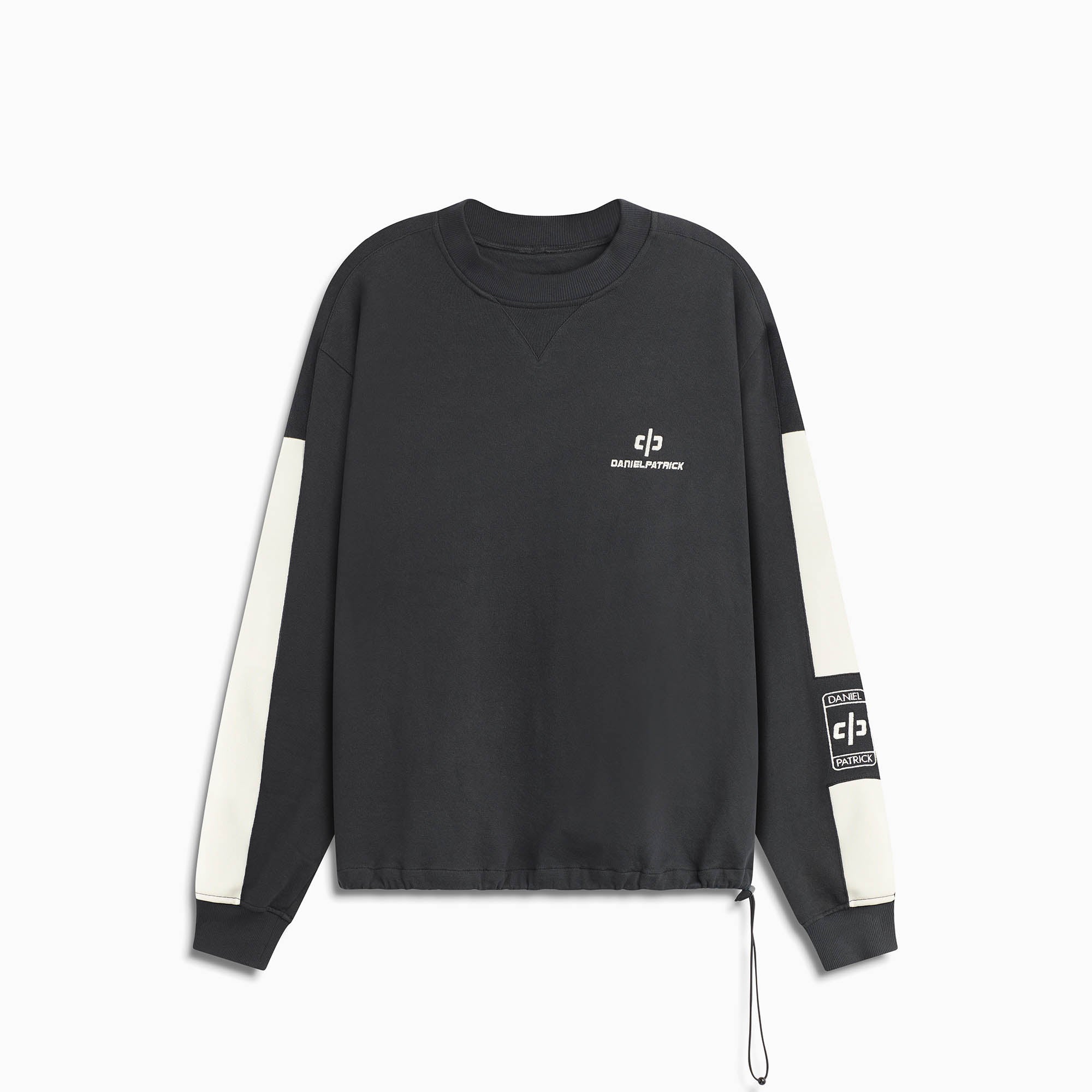 Beverly Hills crewneck / black + ivory