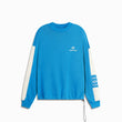 Beverly Hills crewneck / vintage blue + ivory