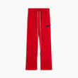 bootcut sweatpants / red polar