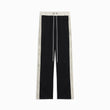 bootcut track pant / black + ivory