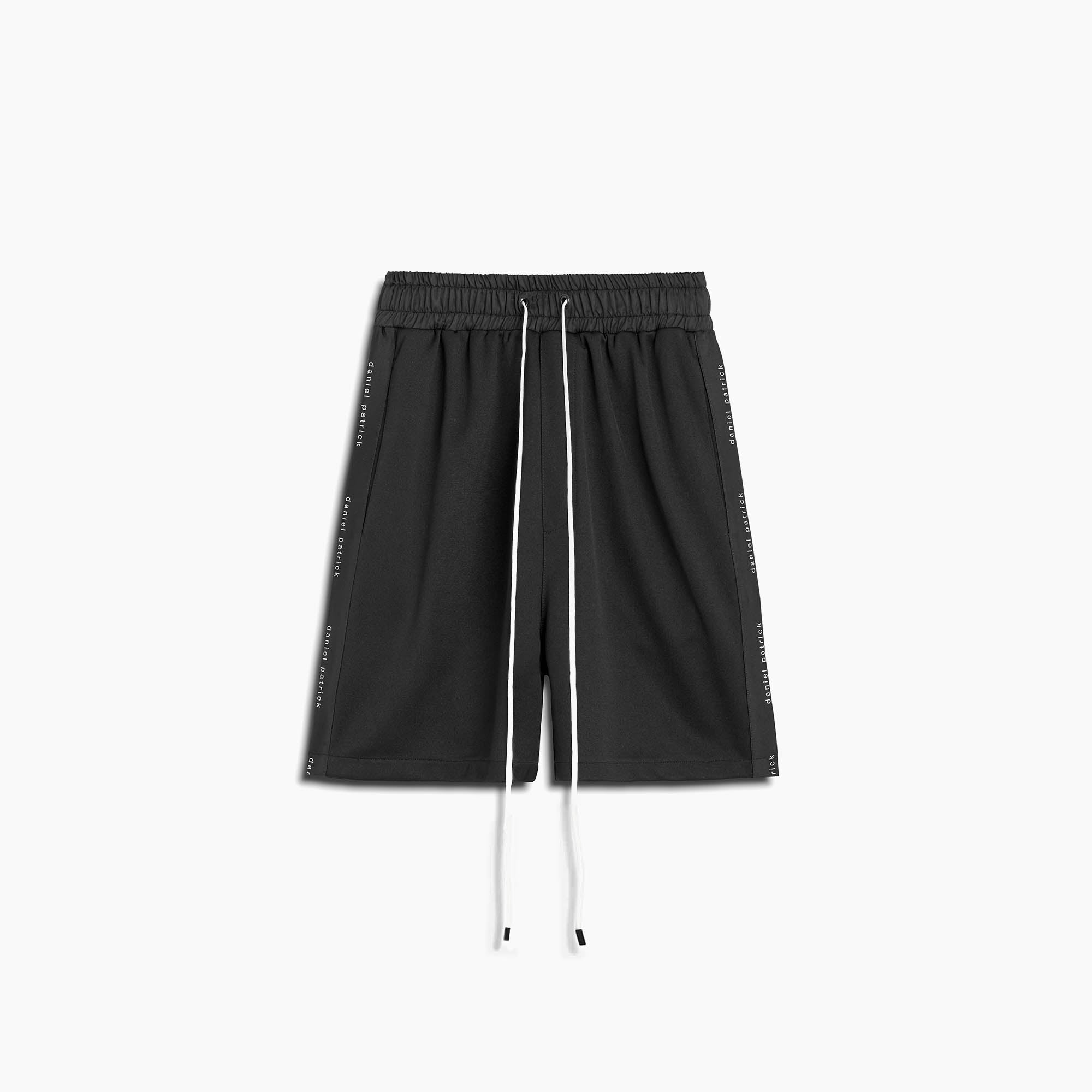 classic gym short / black + black