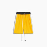 classic gym short / yellow + ivory