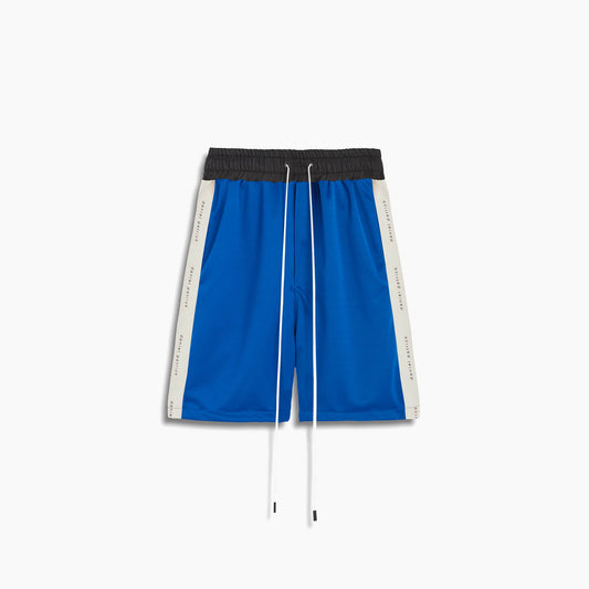 classic gym short / cobalt + ivory