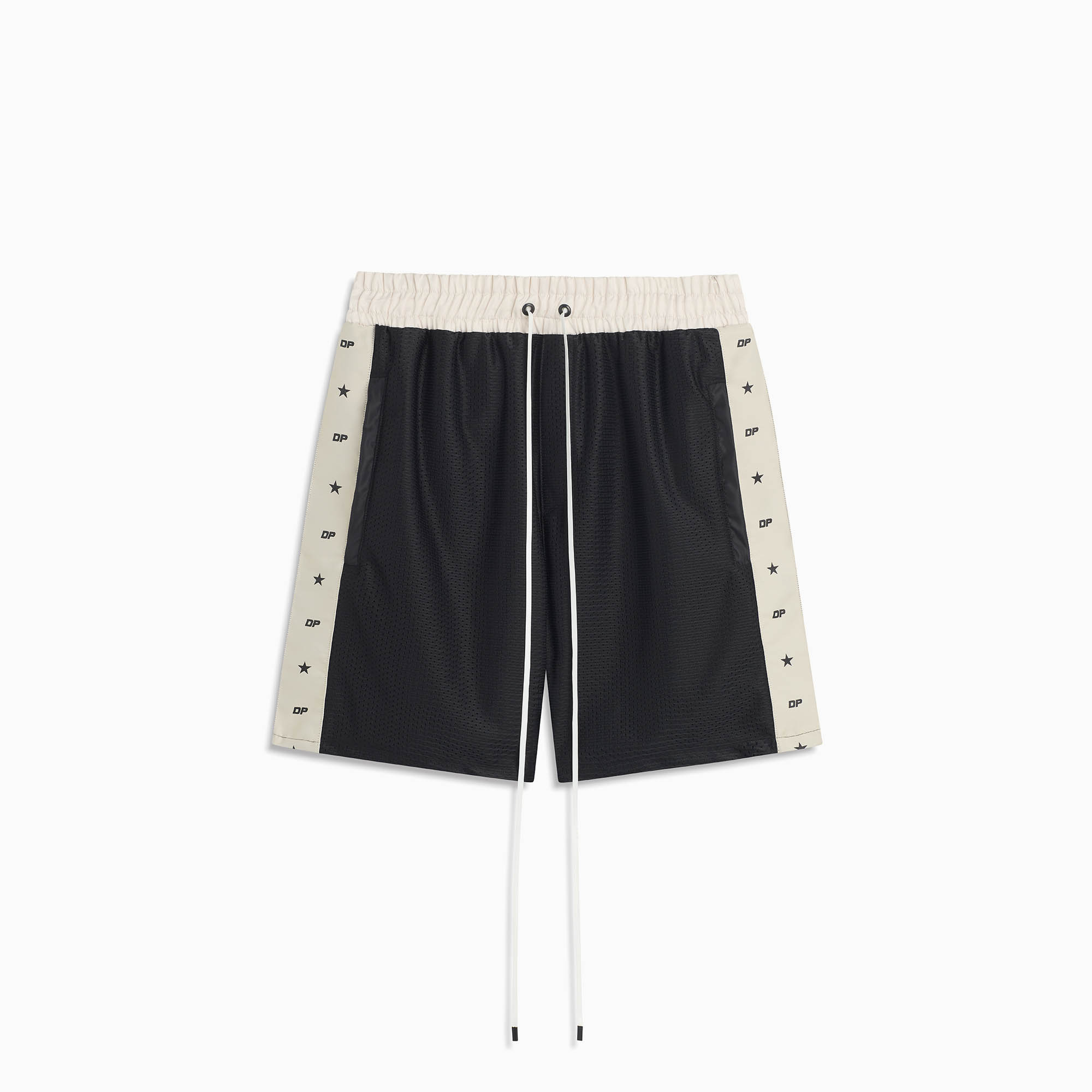 DP all-star mesh gym short / black + ivory