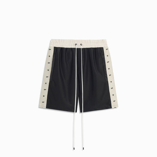 DP all-star mesh gym short / black + ivory