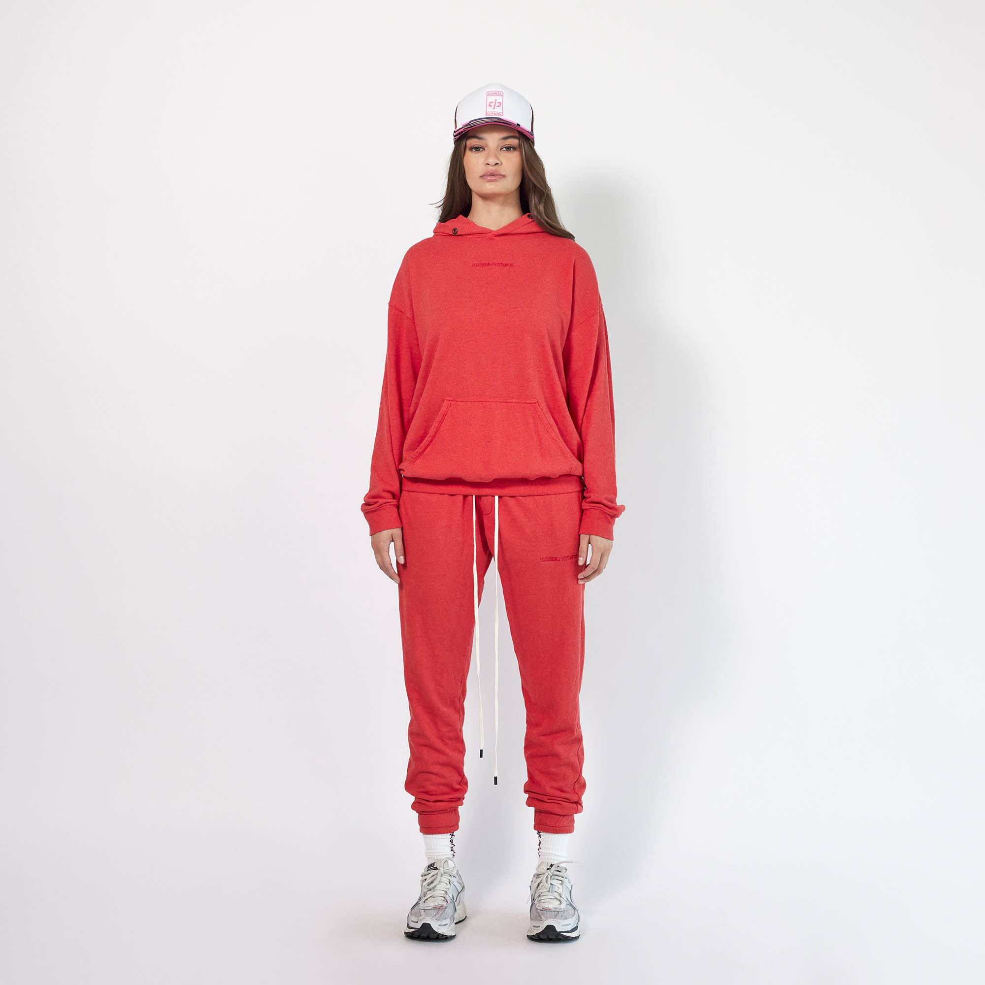 loop terry roaming sweatpants / red heather