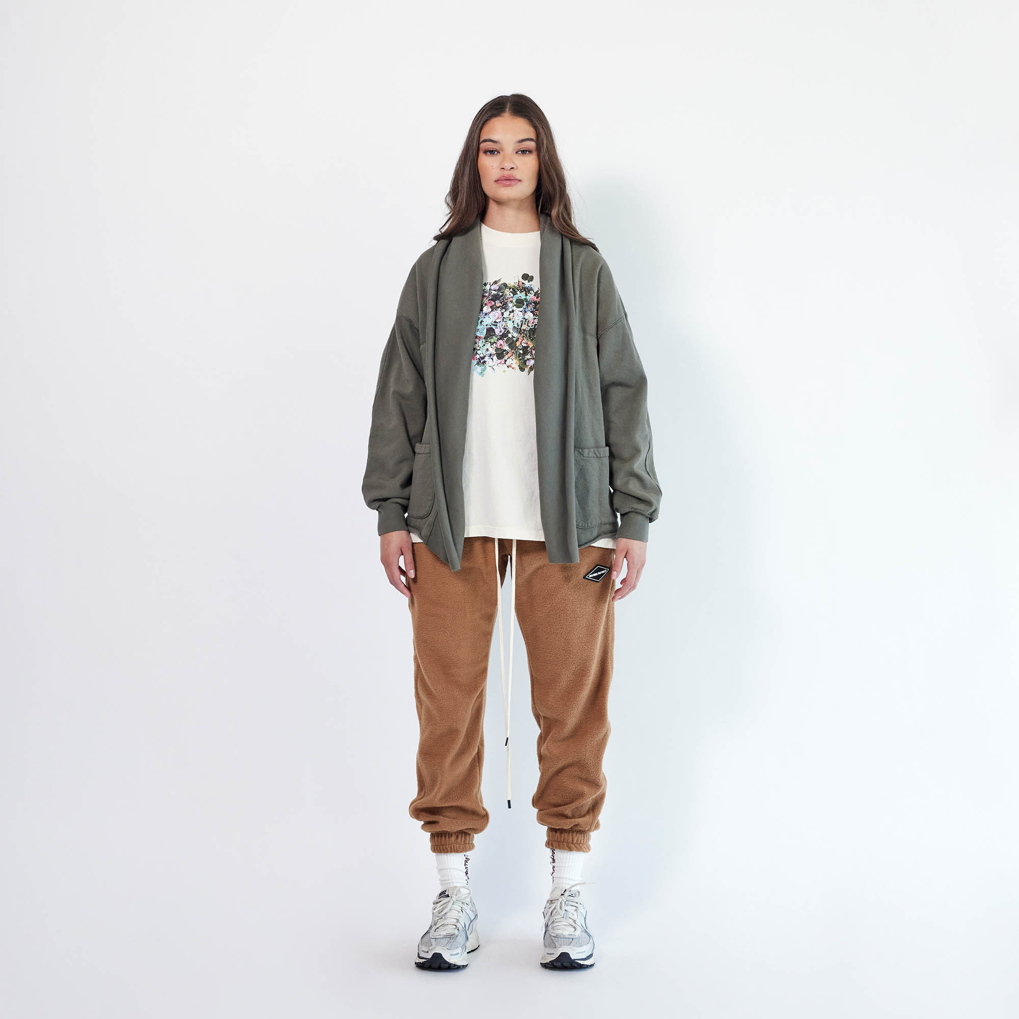 polar fleece roaming sweatpants / mojave