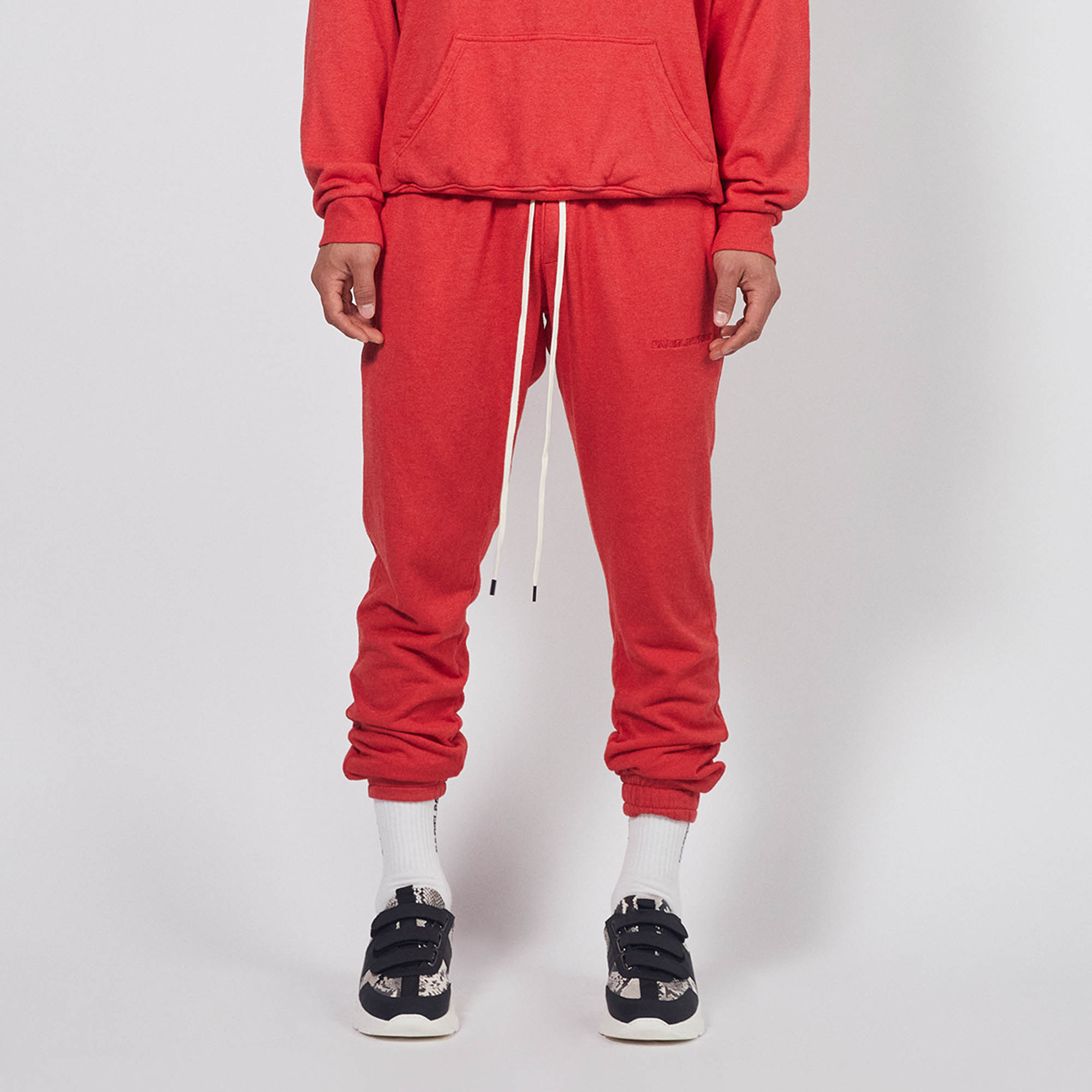 loop terry roaming sweatpants / red heather