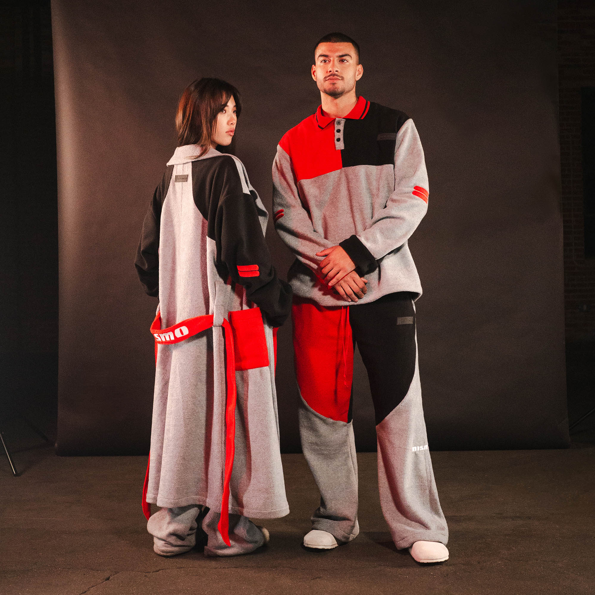 NISMO robe / grey + black + red