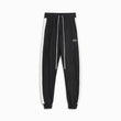 polar fleece roaming sweatpants / black + ivory