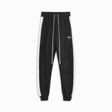 polar fleece roaming sweatpants / black + ivory