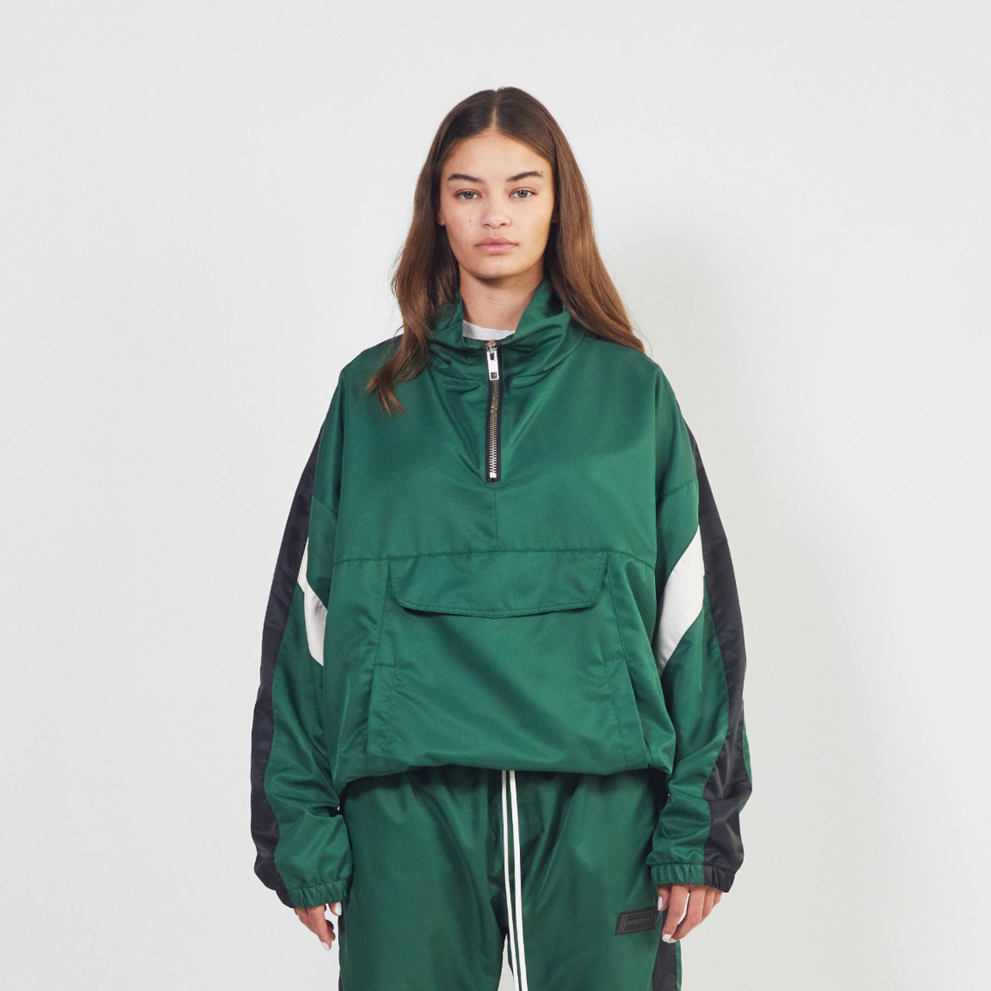 anorak 2.5 / hunter green + black + ivory