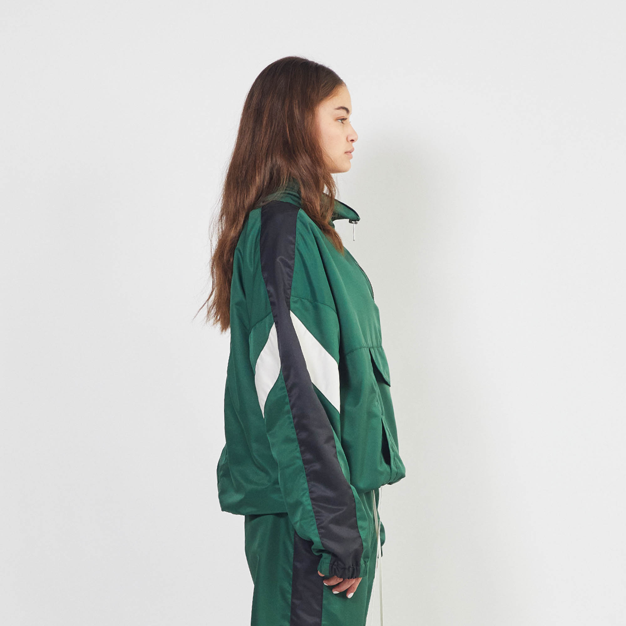 anorak 2.5 / hunter green + black + ivory