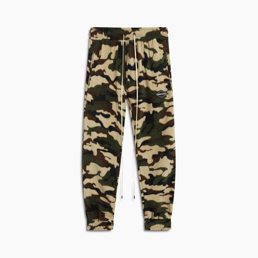 polar fleece roaming sweatpants / camo