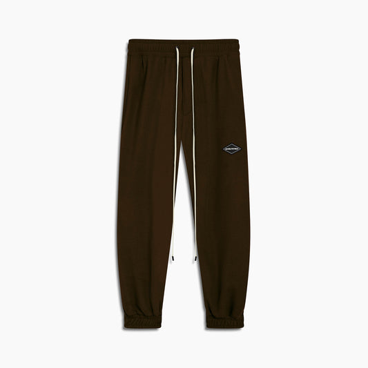 polar fleece roaming sweatpants / brown