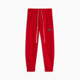 polar fleece roaming sweatpants / red