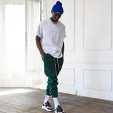 polar fleece roaming sweatpants / hunter green