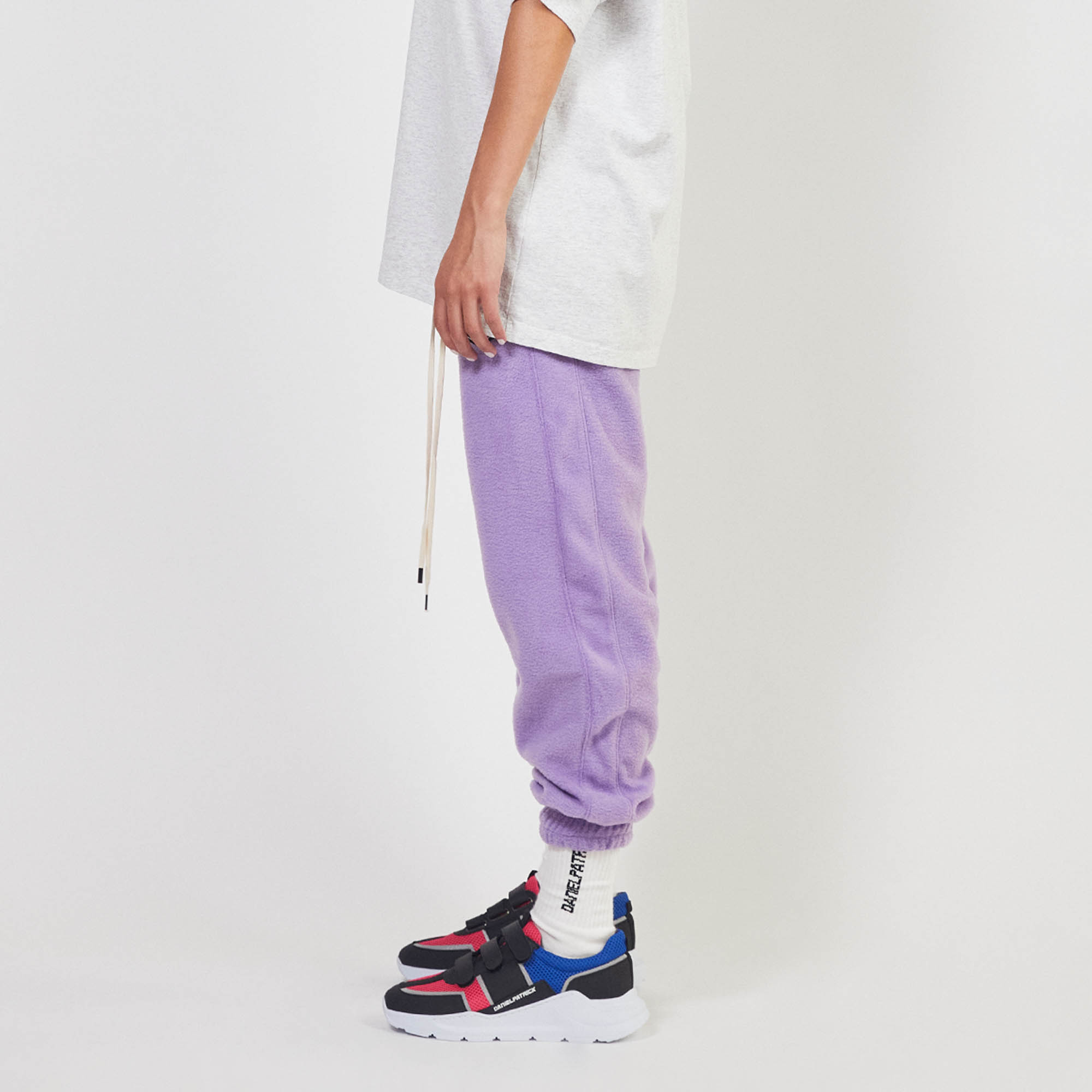 polar fleece roaming sweatpants / purple haze