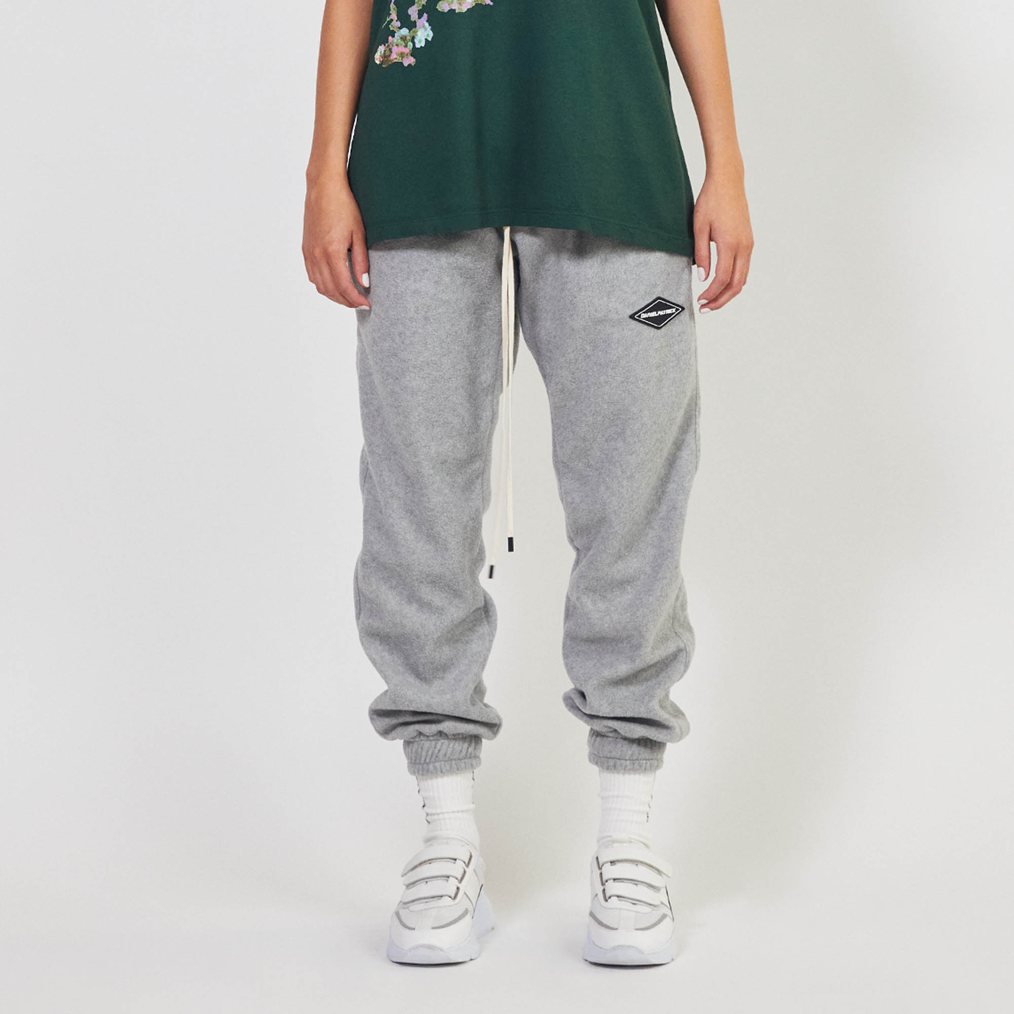 polar fleece roaming sweatpants / grey