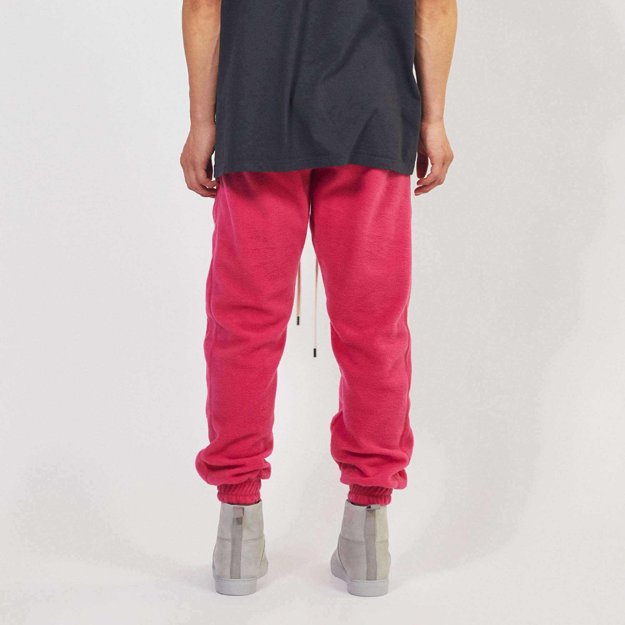 polar fleece roaming sweatpants / wildflower pink