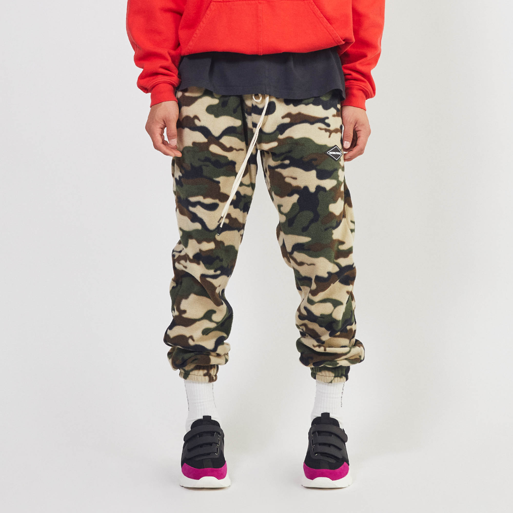 polar fleece roaming sweatpants / camo