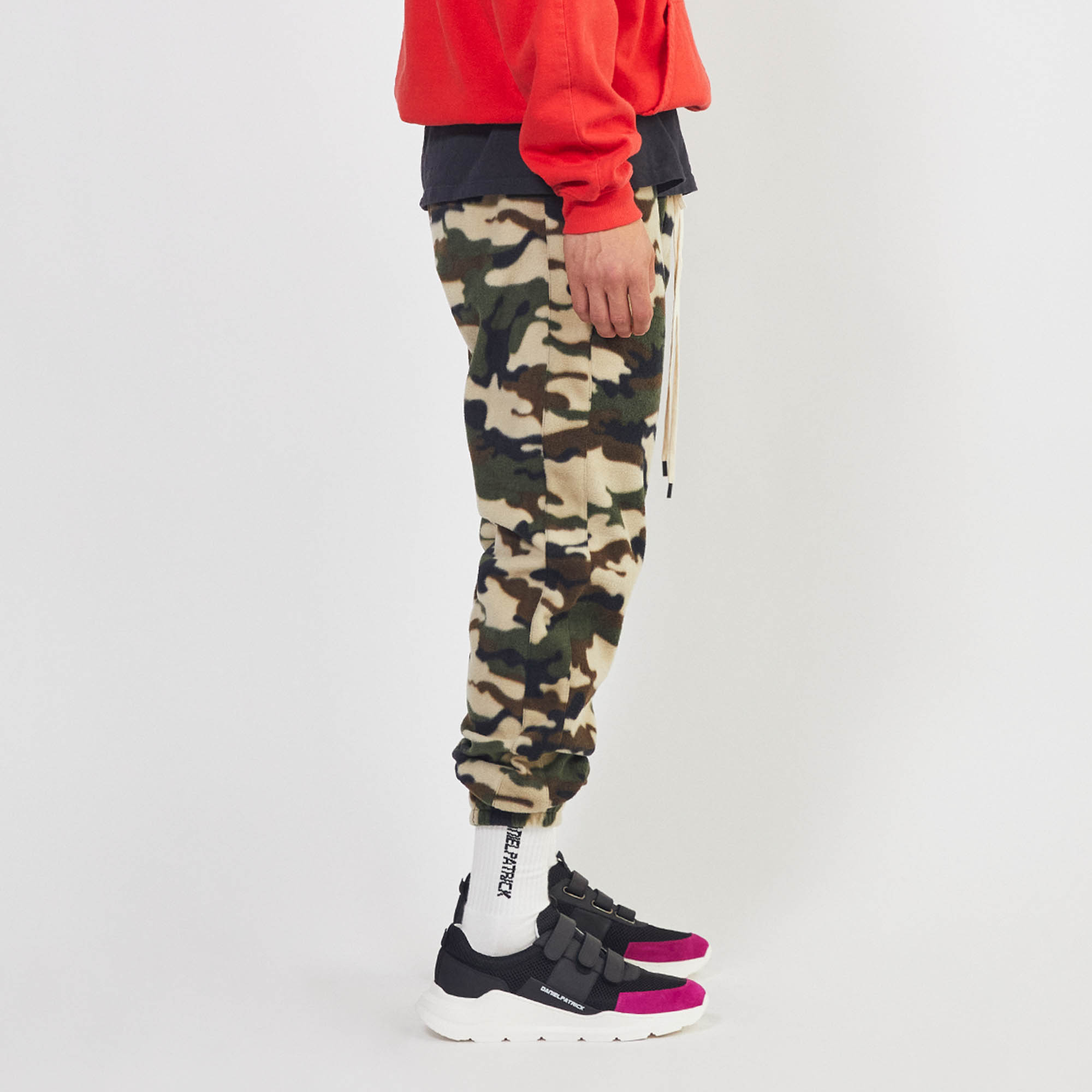 polar fleece roaming sweatpants / camo