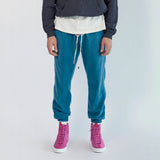 polar fleece roaming sweatpants / teal