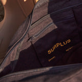 surplus tote / navy + yellow