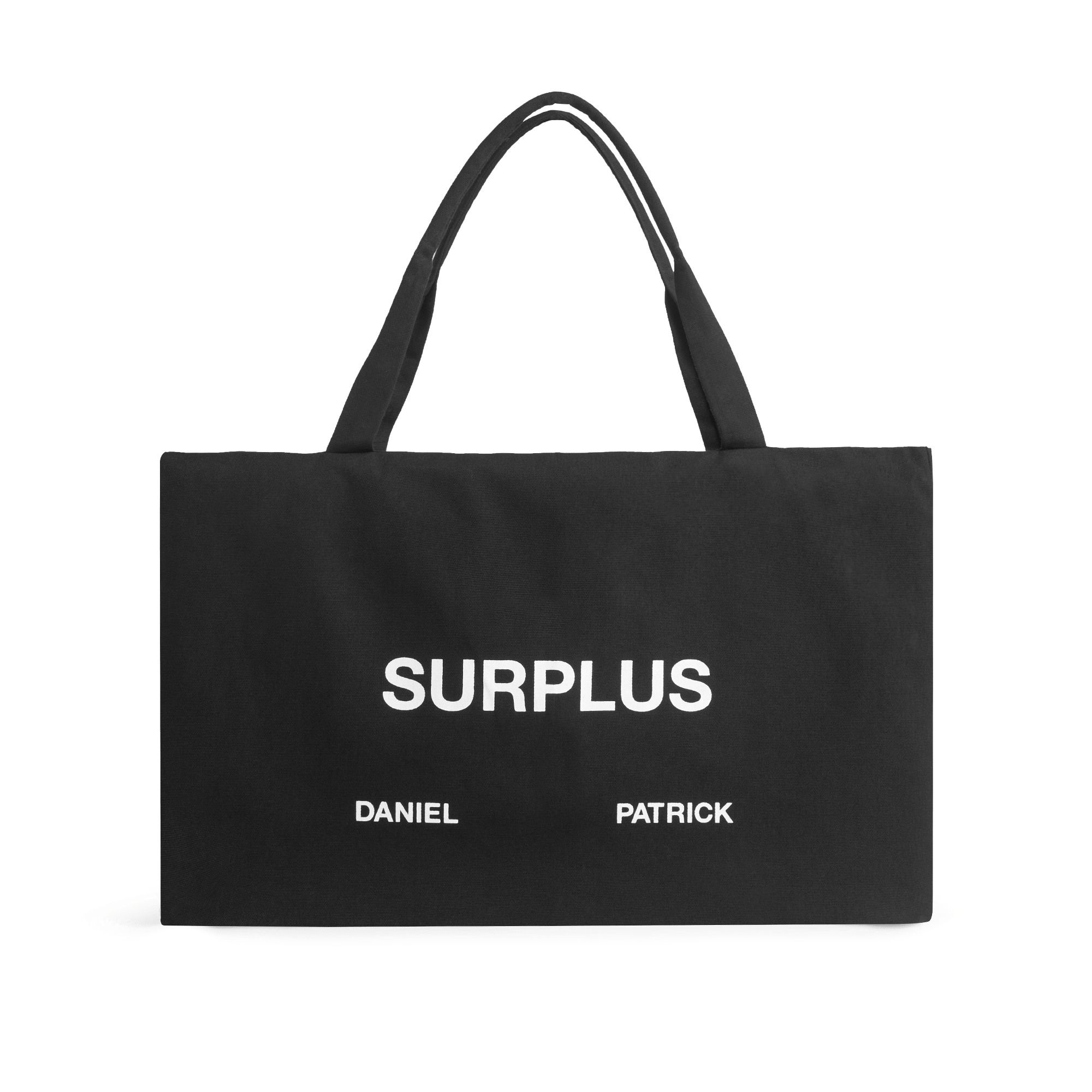 surplus tote / black + white