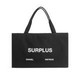 surplus tote / black + white