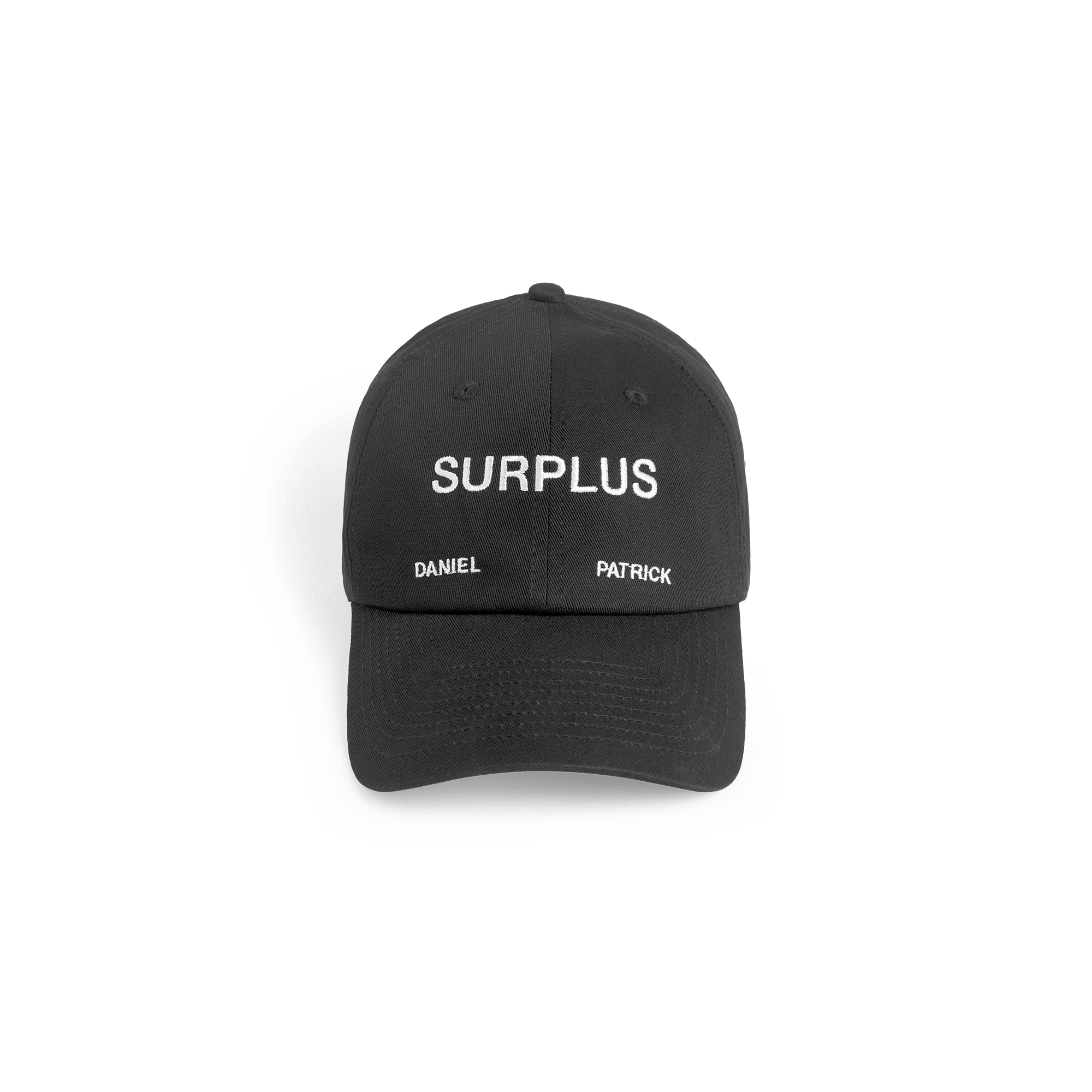 surplus ball cap / black + white