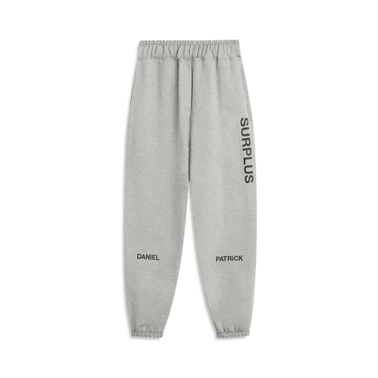 surplus logo sweatpant / heather grey + black